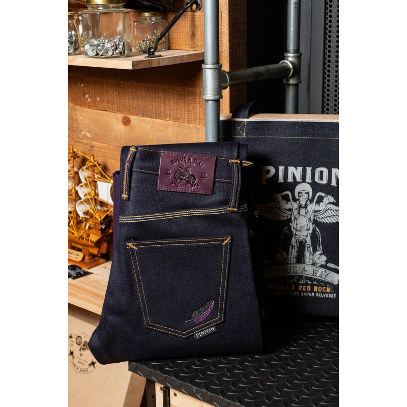 PINION DENIM ROGUE A WAY 21OZ PURPLE FADING