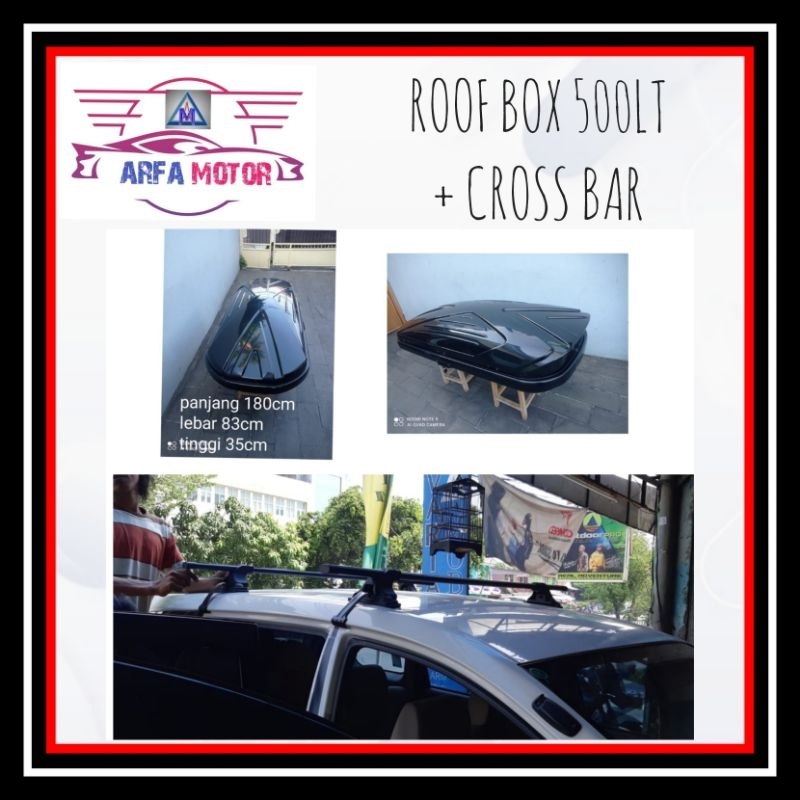 Paket Roof Rack Bagasi Atas model Box Roof Box Bagasi Atas AutoBox