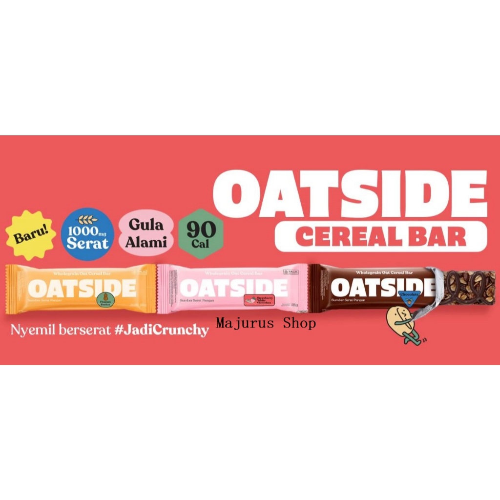 

Oatside Oat Snack Bar / Cereal Bar (isi 12 @18GR)