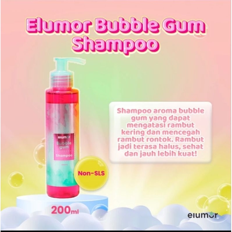 Elumor Bubble Gum Shampo 200ml