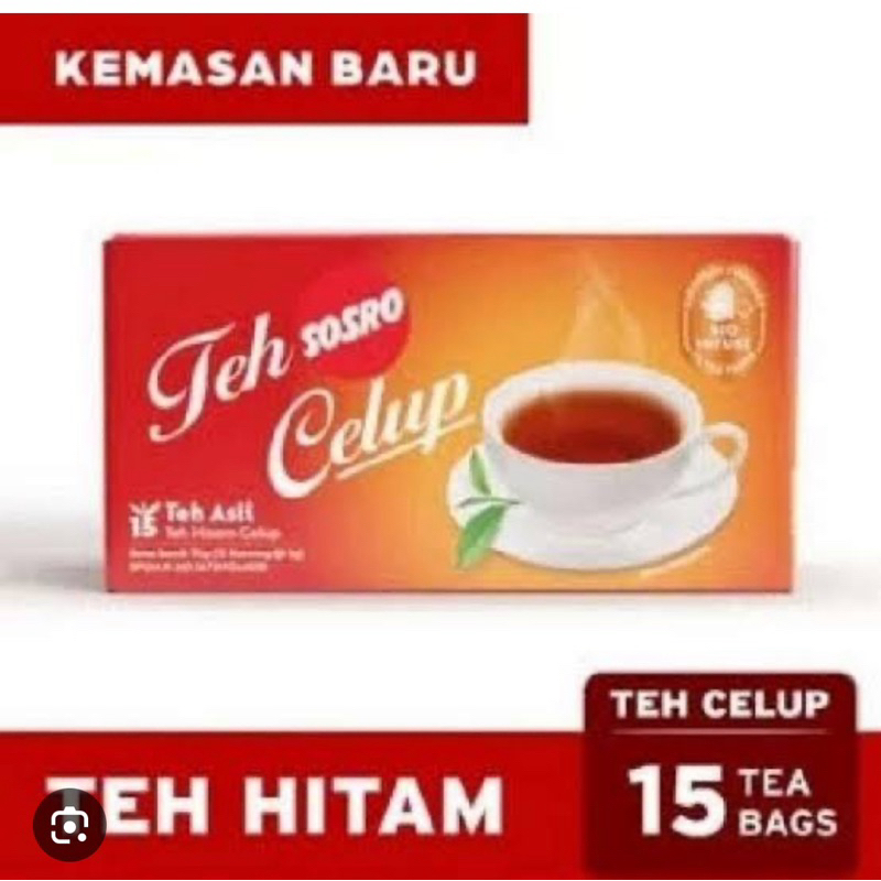 

1 Dus Teh celup sosro 15 pcs(100 box)