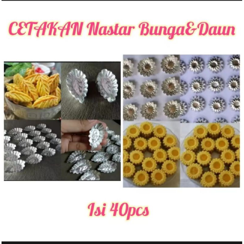 

Cetakan nastar motif bunga & daun/cetakan kue kering isi 40pcs harga murah/peralatan menghias kue