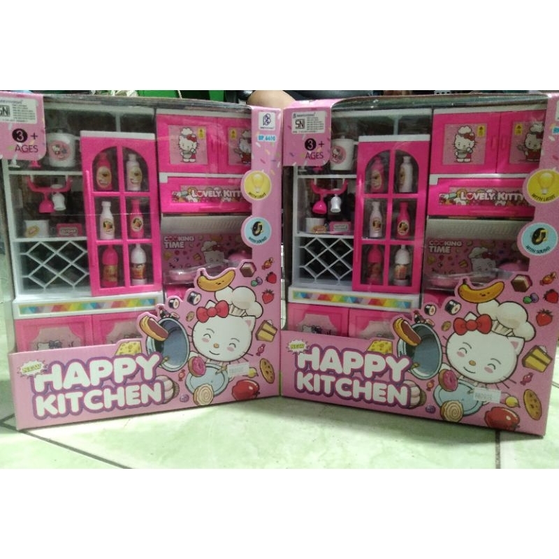 Sendy toys mainan masakan happy kitchen hello kitty