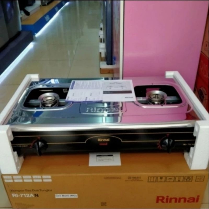RINNAI KOMPOR GAS ALAM / GAS BUMI 2TUNGKU RI-712AN