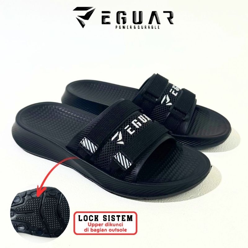 Heymen Sandal Slop Pria Karet Pylon Ringan Tahan Air Sandal Lebaran