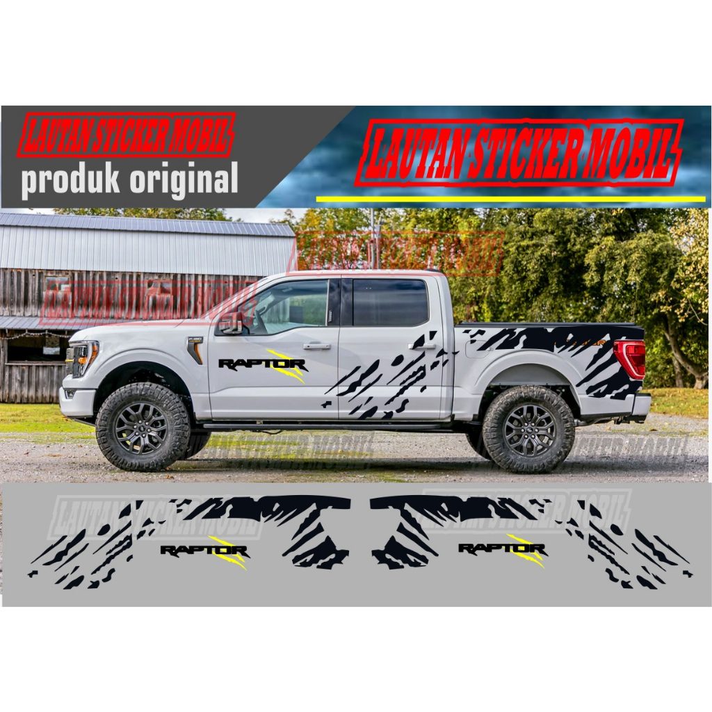 cuting stiker lis bodi samping mobil triton navara hilux ford ranger stiker lis bodi samping bercak 