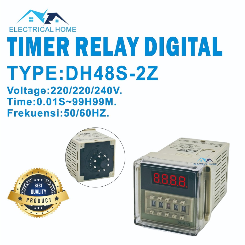 TIMER RELAY DIGITAL / TIMER DELAY RELAY DIGITAL DH48S-2Z 220VAC