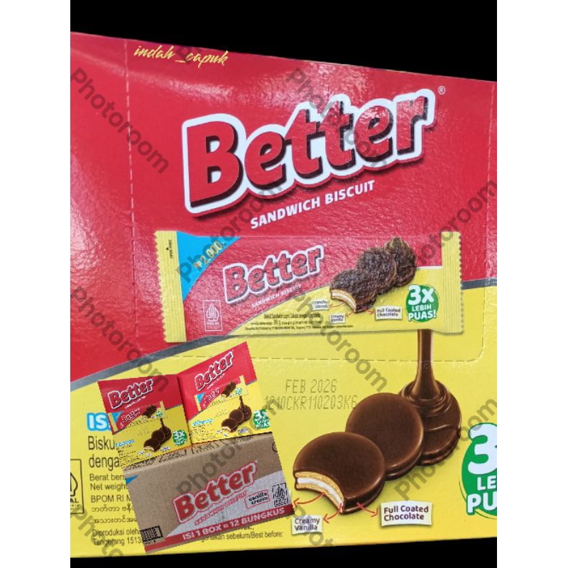 

Roma Better Sandwich Biscuit Bok Isi 12 Bks x 30g