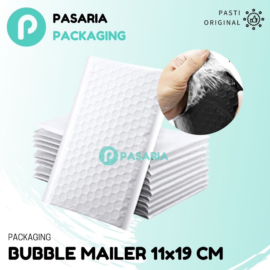 

BUBBLE MAILER 11x19 cm Plastik Kantong Bubble Wrap Packing Amplop Bubble
