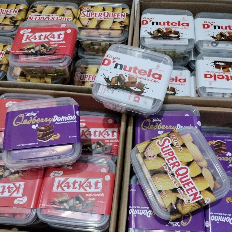 

COKELAT VIRAL SUPER QUEEN|Qedberry|Qiyutela|K4tK4t 1 cup isi 50 pcs
