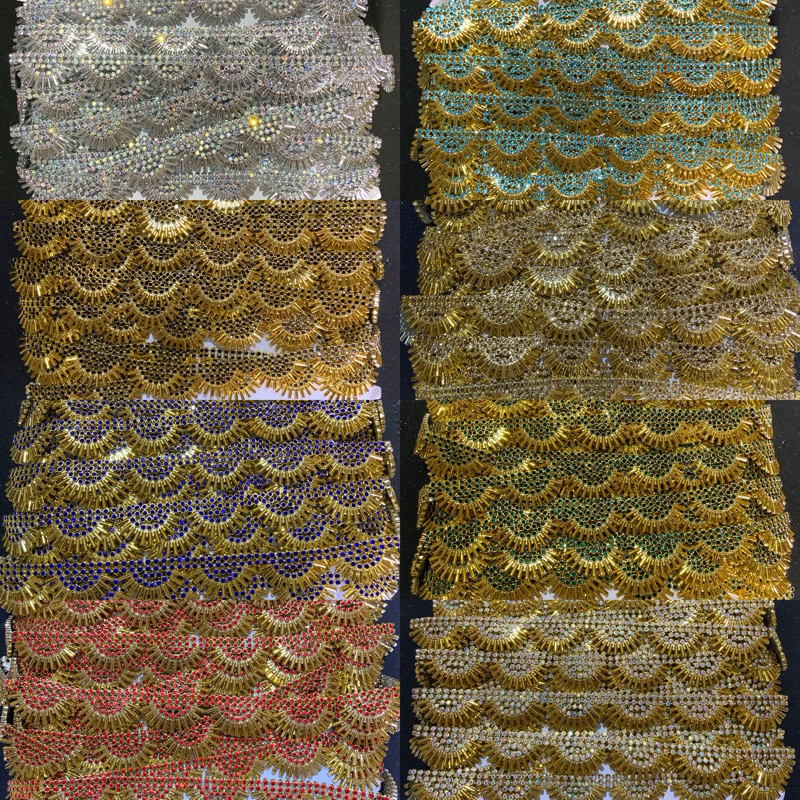 @1METER PAYET RENDA KIPAS GOLD&SILVER