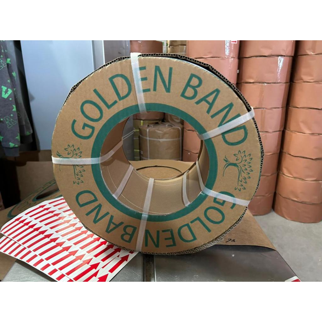 PP STRAPPING BAND 5MM 10KG PUTIH (WHITE) GOLDENBAND UNTUK MESIN SEMI AUTO/KERAJINAN/CRAFT