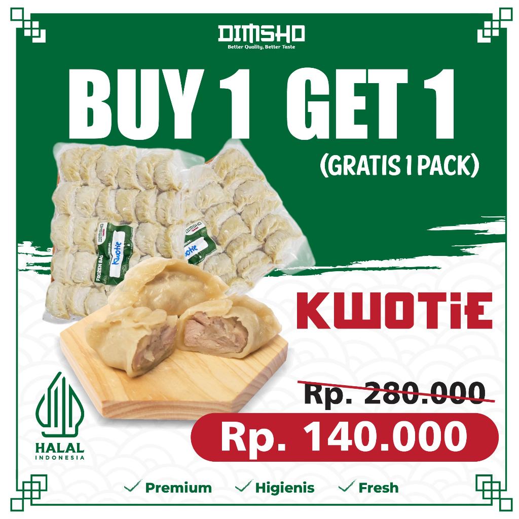 

(BUY 1 GET 1) DIMSUM KWOTIE II GRATIS 1 PACK ISI 30 PCS II KWOTIE 1 PACK ISI 30 PCS