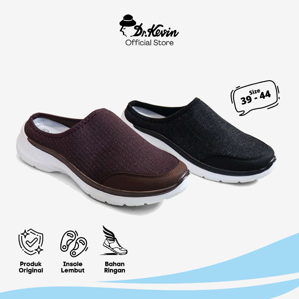 Dr. Kevin Sepatu Sandal Bustong Pria Sport Mules Slip On 879-002