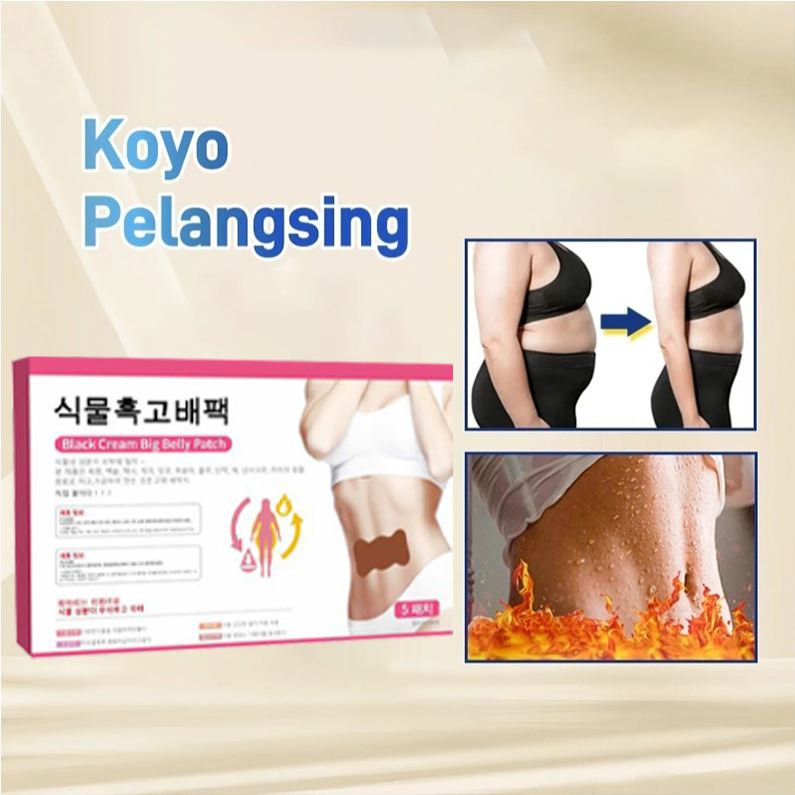 Koyo pelangsing pembakar lemak perut, koyo pelangsing perut kembung, koyo pelangsing 5 buah