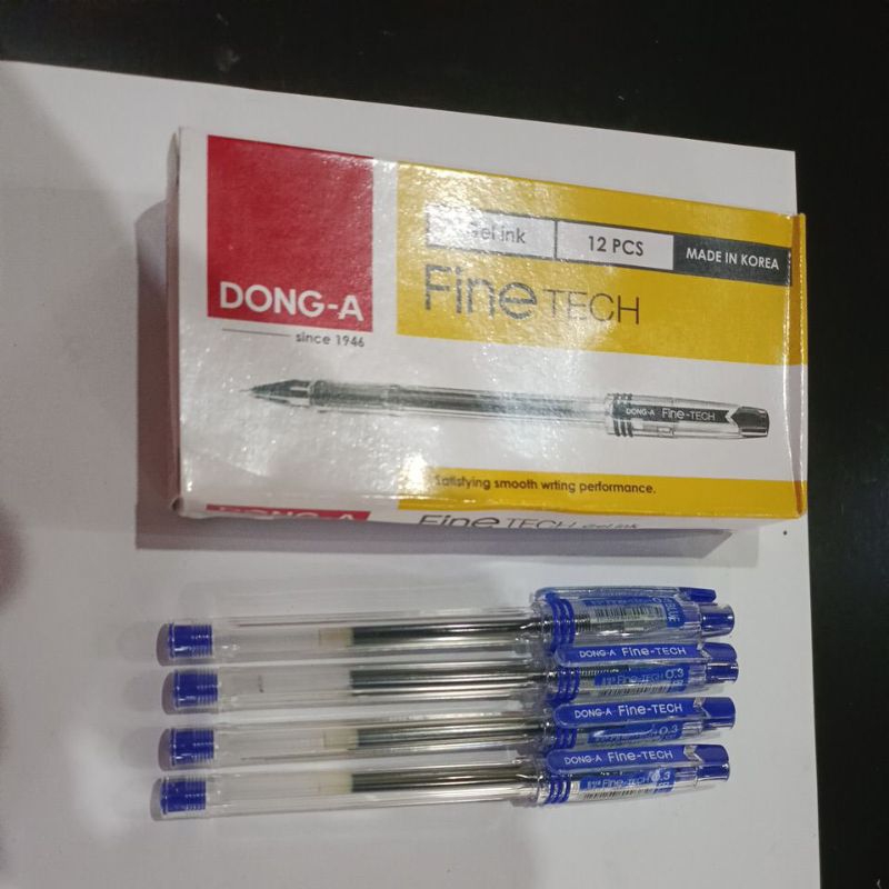 

pena gel Dong-A fine tech 0,3 biru