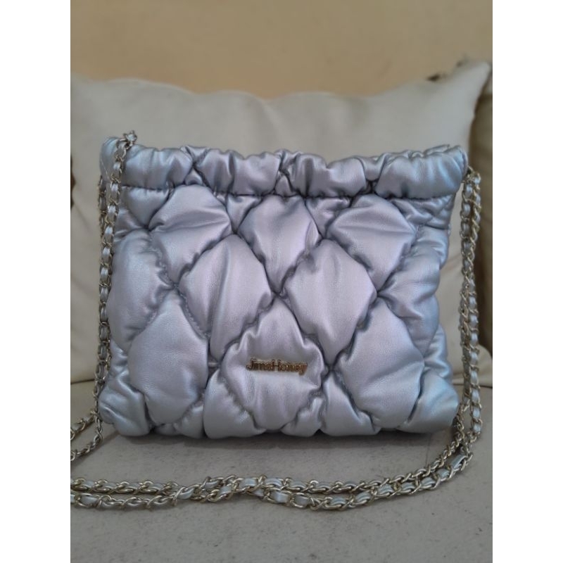 TAS JIMS HONEY AKIRA BAG SILVER PRELOVED / PRELOVED TAS JIMS HONEY SILVER