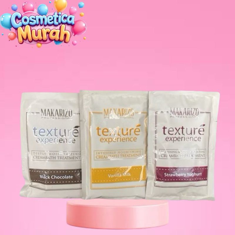 cosmeticamurah - MAKARIZO TEXTURE SACHETCREAMBATH PREMIUM - MAKARIZO HAIR MASK CREAMBATH