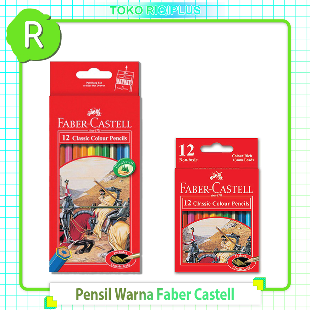 

Pensil Warna Faber Castle Isi 12 Ukuran Besar&Kecil