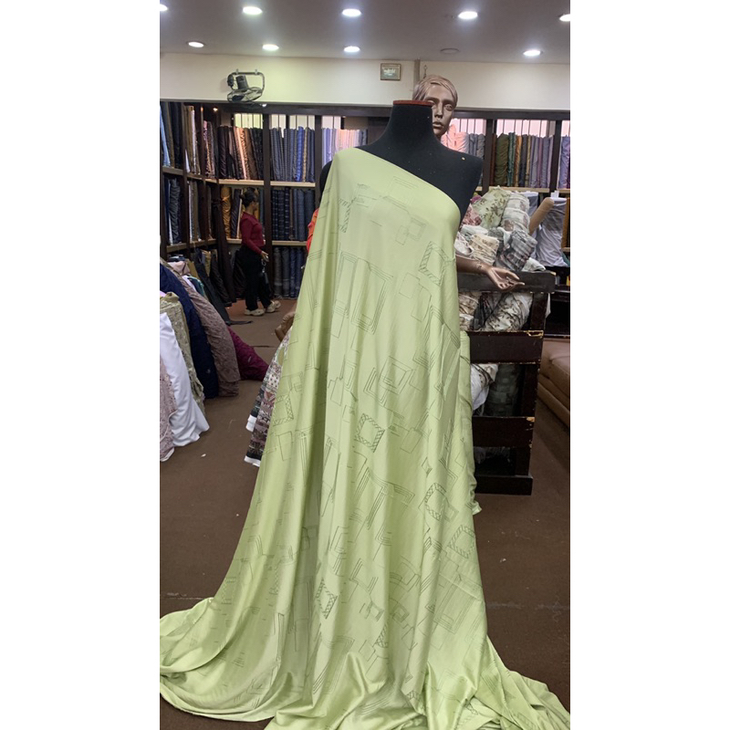 ARMANI SILK CHAIN EMBRO/BAHAN KAIN SATIN ARMANI BORDIR