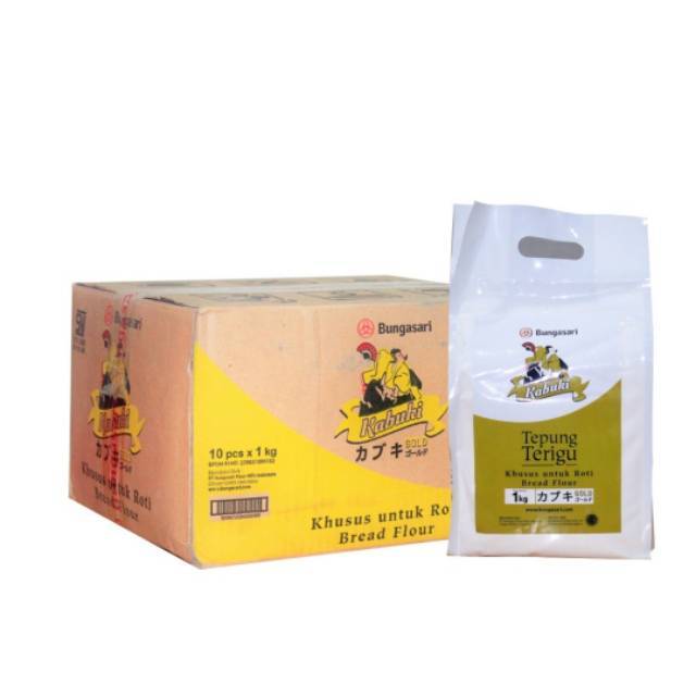 

BUNGASARI KABUKI GOLD TEPUNG PROTEIN TINGGI 1KG X 10 = 1 KARTON KHUSUS INSTANT KURIR
