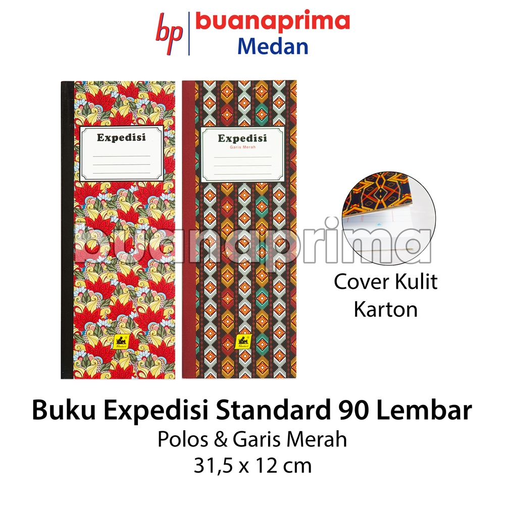

Buku EXPEDISI KARTON STANDARD 90 Lembar per pcs Polos Garis Merah Ekspedisi Hard Cover
