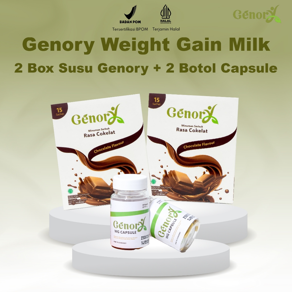 

GENORY Bundling 2 Box Susu + 2 Botol Kapsul Penggemuk