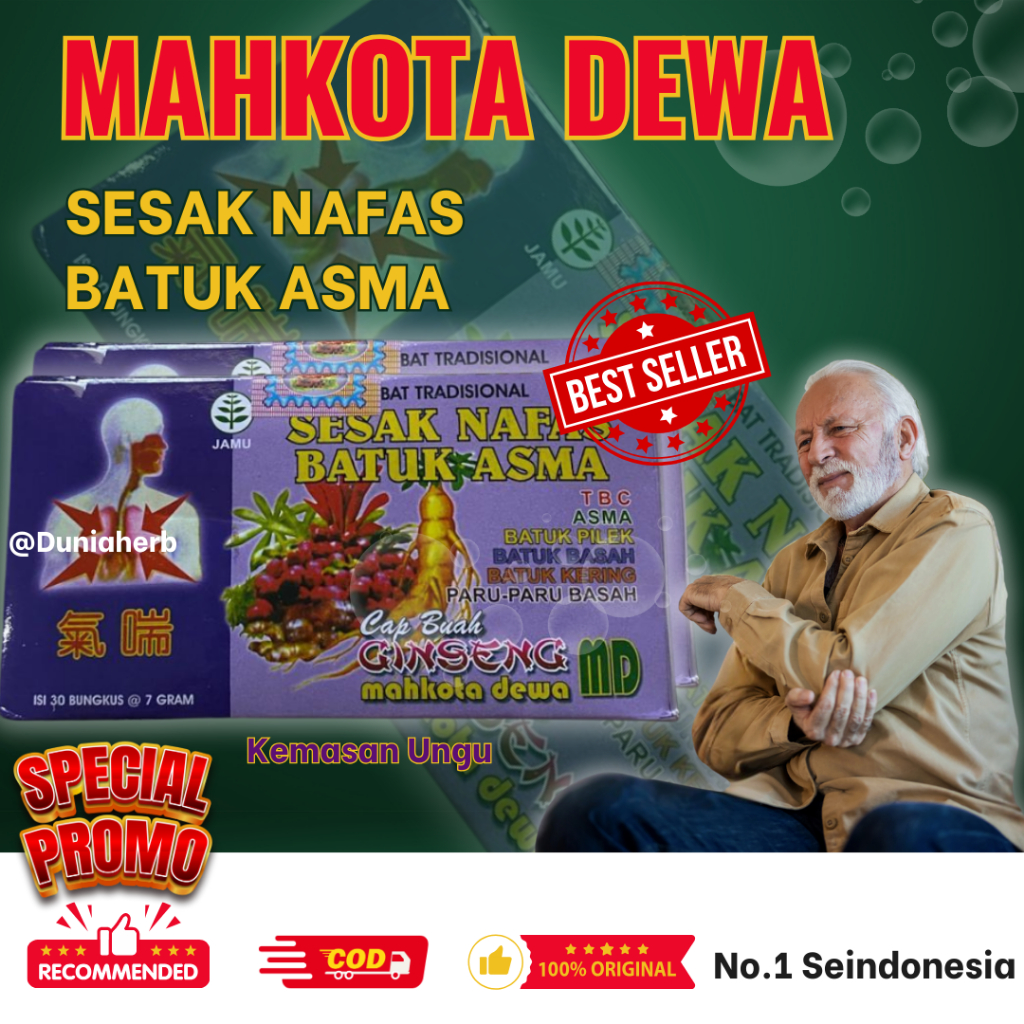 

Mahkota Dewa Batuk Sesak Nafas 100% Original