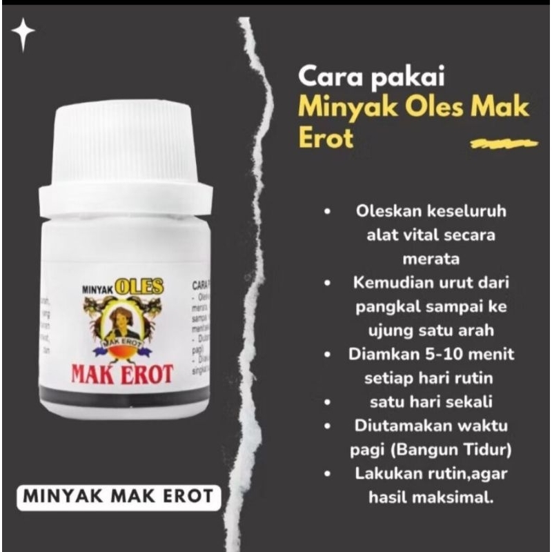 Minyak oles mak erot asli original 100%