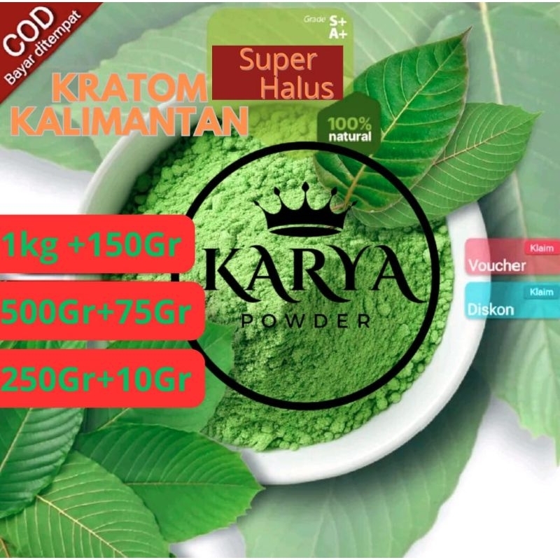 

bubuk Kalimantan daun purliik Katoomm teh