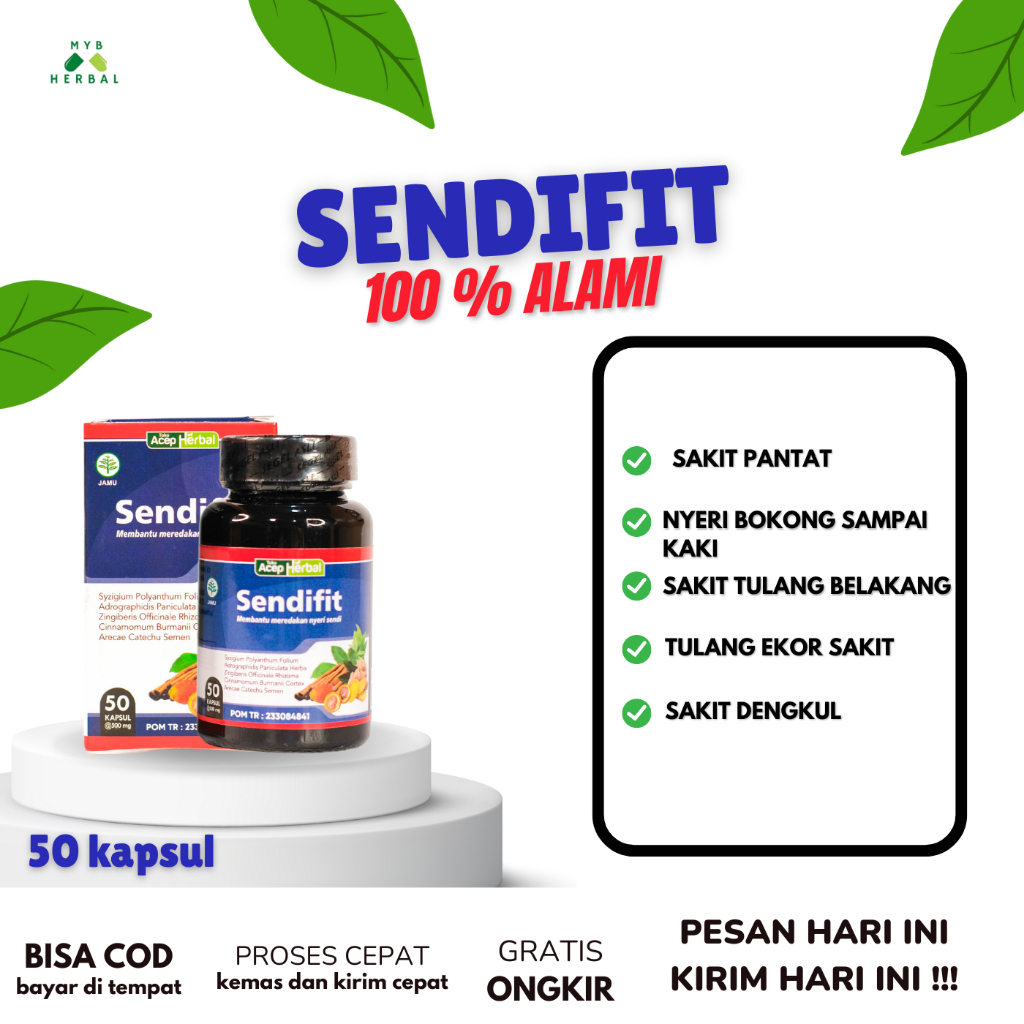 endifit Atasi Sakit Pinggang Saraf Kejepit Nyeri Pantat & Nyeri Bokong Sampai Kaki