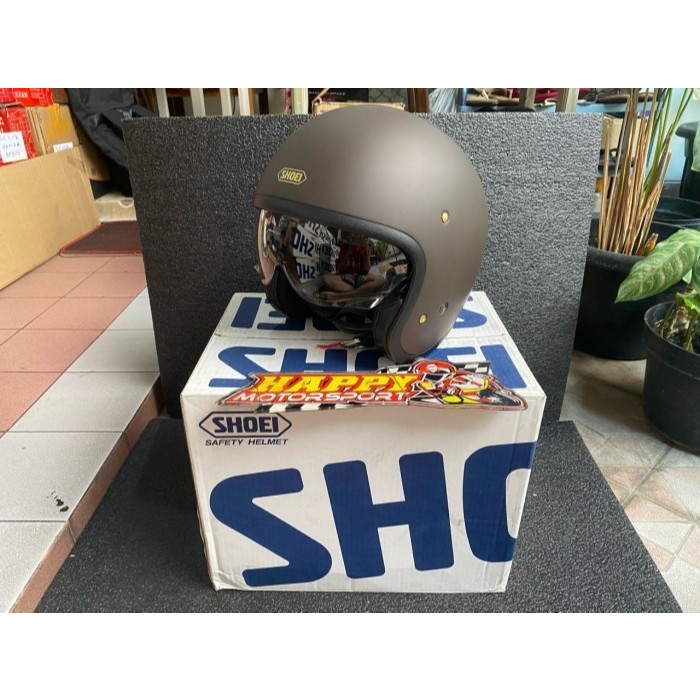 HELM HALF FACE Shoei JO Matte Brown