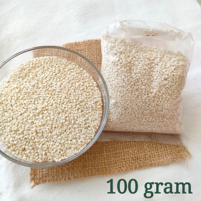 

Wijen putih 100 gram Makassar Bahan kue sesame seed biji wijen