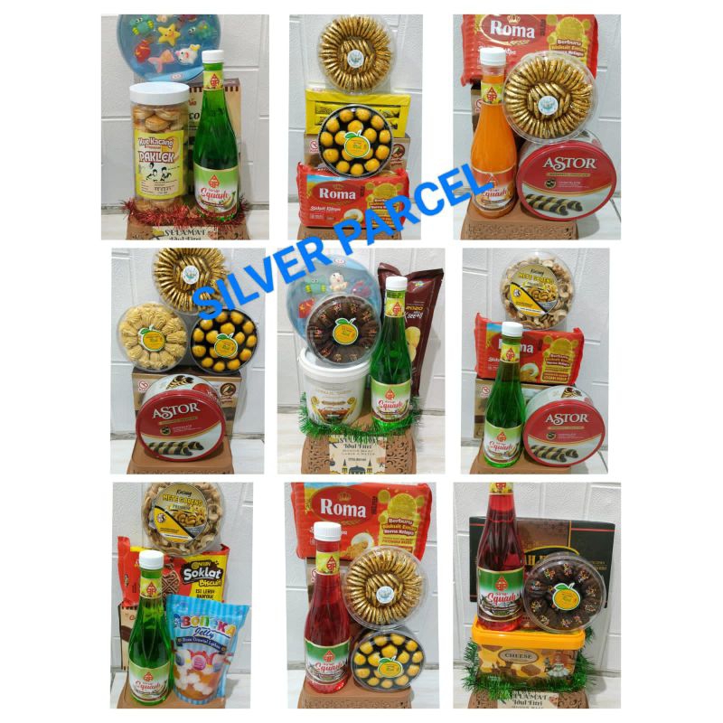 

parcel lebaran hampers lebaran bingkisan lebaran SILVER A.B.C."pengambilan banyak dapat potongan harga" Bisa request sesuai permintaan ssuai budget"KHUSUS GOJEK DAERAH SURABAYA BISA REGULER TAPI TIDAK DI RAKIT