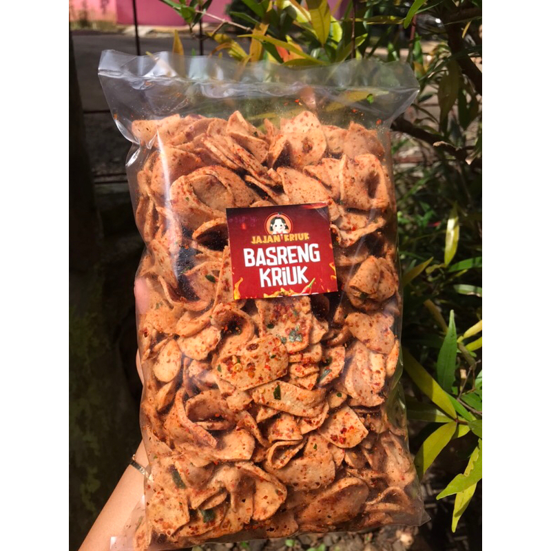 

basreng pipih extra pedas daun jeruk 1kg