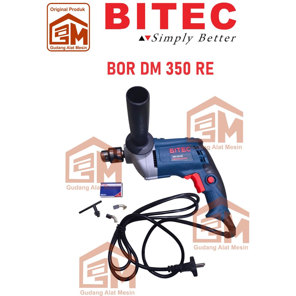 BOR TANGAN BITEC DM 350 RE, DRILL BITEC DM 350 RE