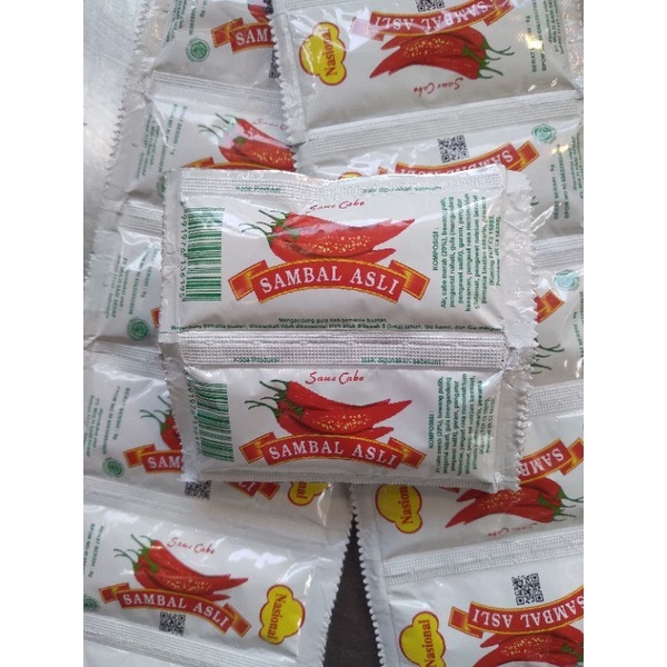 

Saus sambal sachet/stick nasional 24pcsx20pack/crt