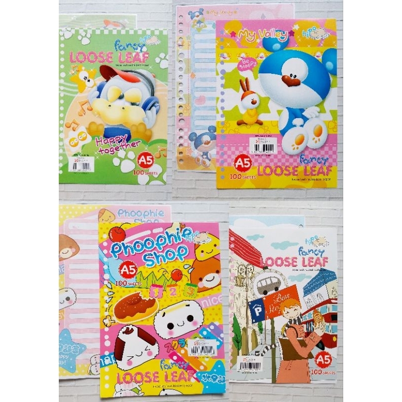 

100LEMBAR LOOSE LEAF A5 MOTIF HIPPO