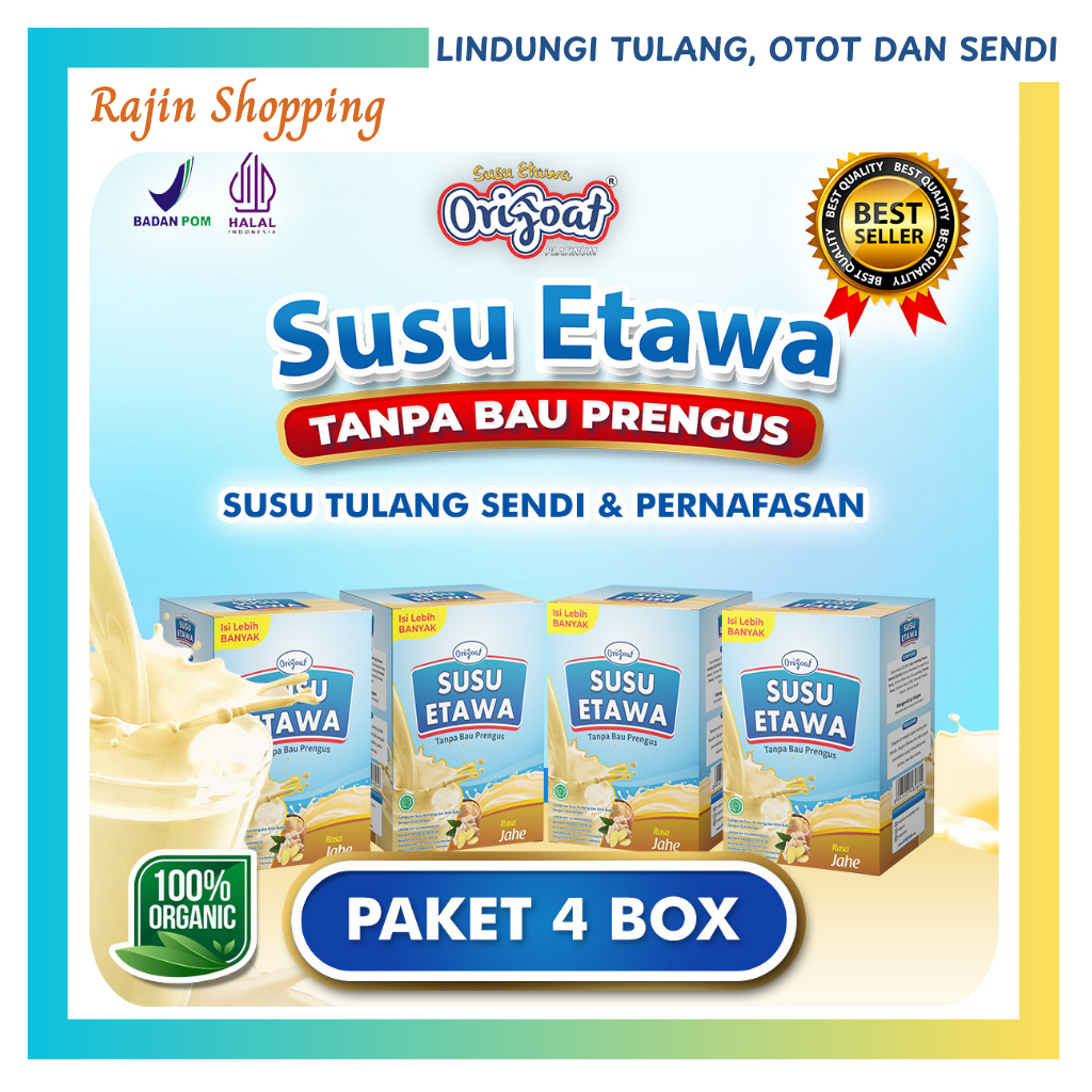 

Susu Origoat Susu Kambing Etawa Herbal Untuk Nyeri Sendi Asam Urat Pegal Linu Osteoporosis BPOM