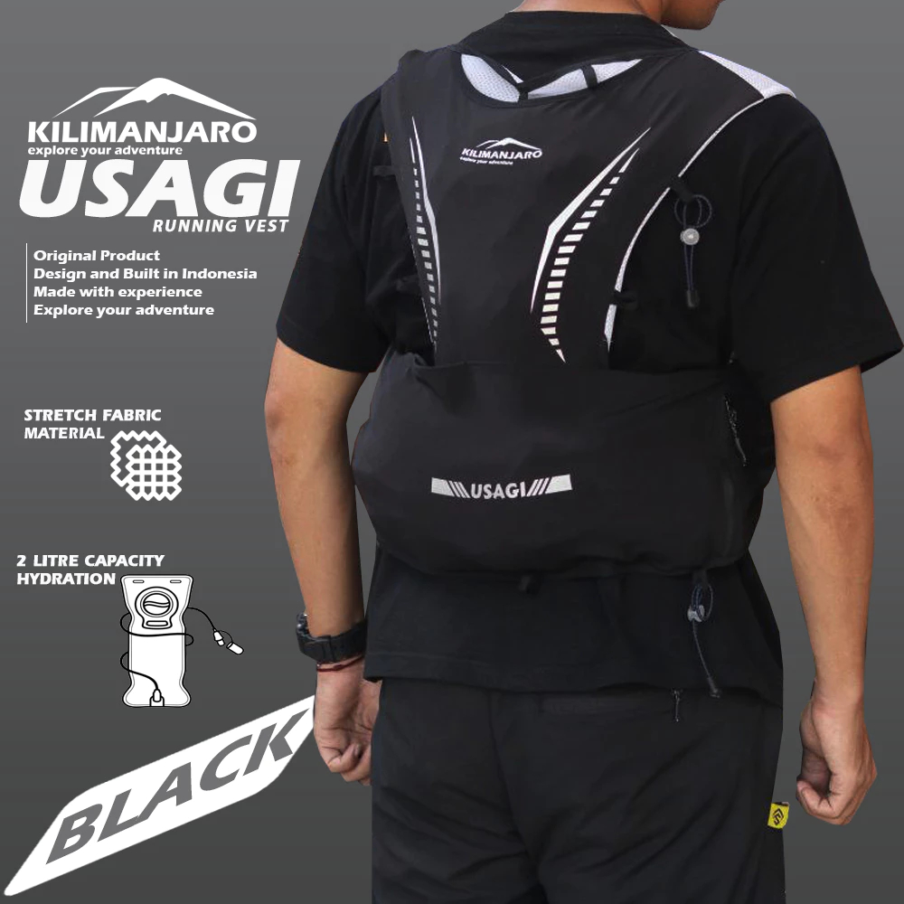 Tas Hydropack Trail Running KILIMANJARO USAGI original tas sepeda tas lari - Vest Running