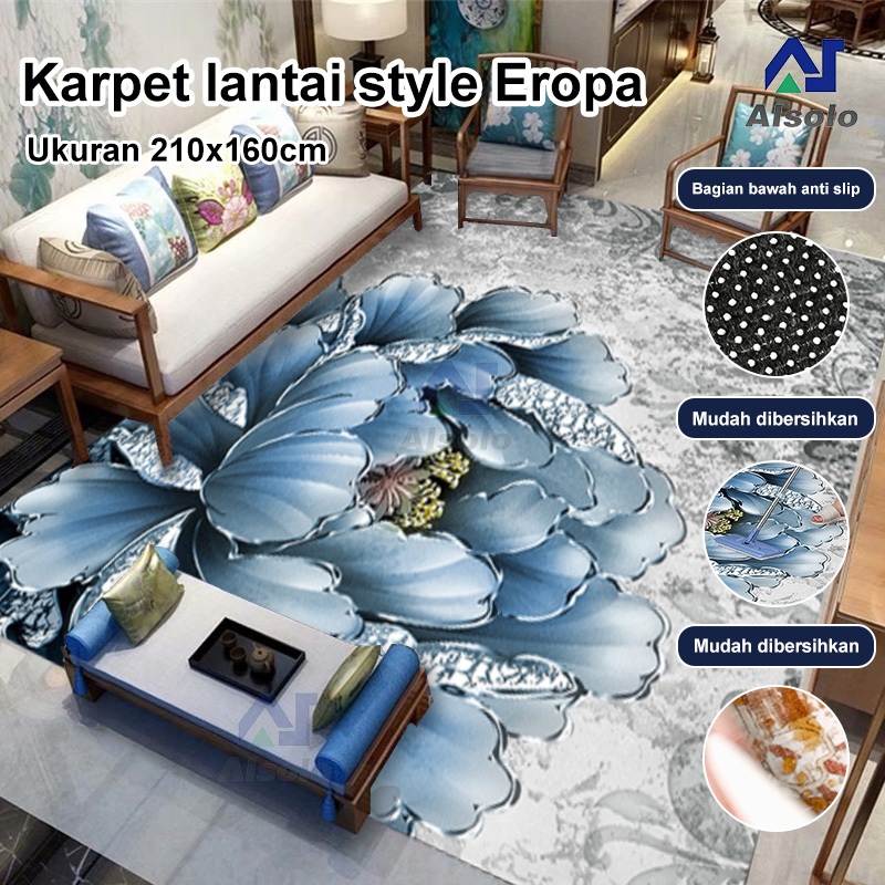 Karpet Busa Malaysia Arizona Motif Minimalis / Karpet Turkey Bermotif / Karpet Turkey Polyester 160x
