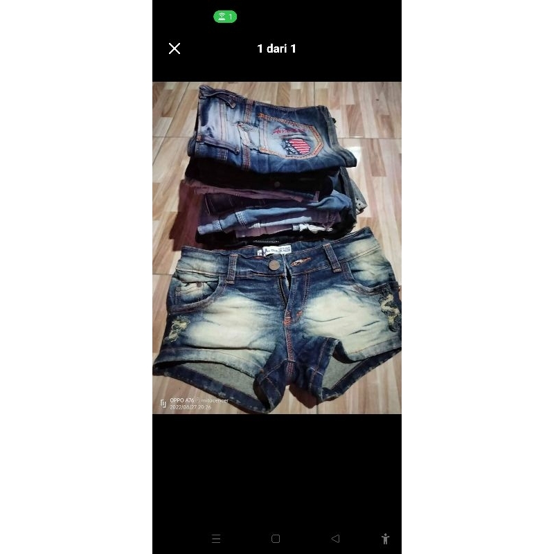 celana pendek preloved uk 29