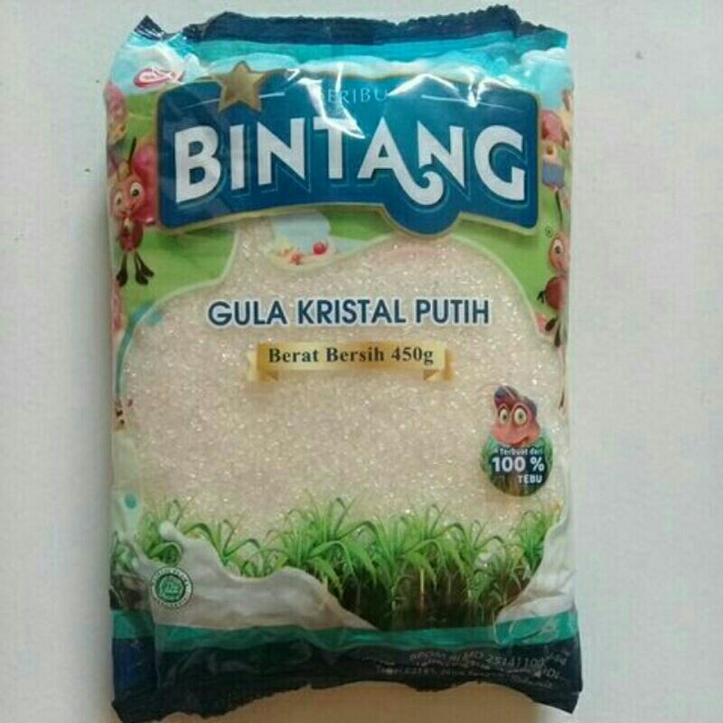 

Gula Kristal Putih BINTANG 450 gram / 900 gram