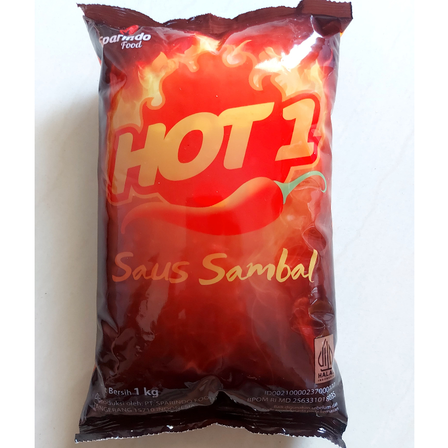 

Saus Sambal Hot 1 Bantal Per pc/ Per 1 kg Rasa bikin Nagih