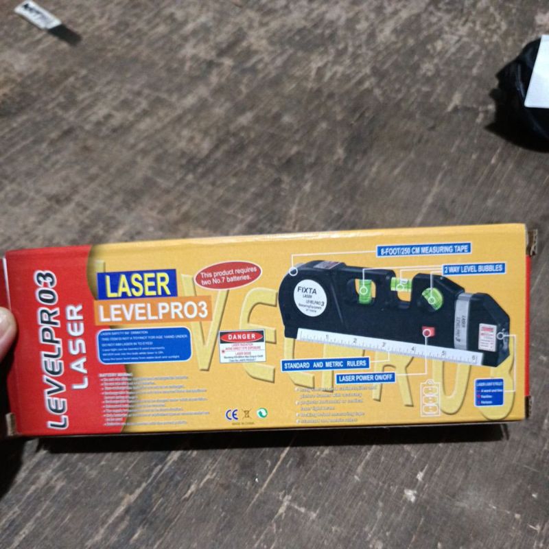 Meteran Laser alat pengukur kemiringan waterpass penggaris laser tukang bangunan