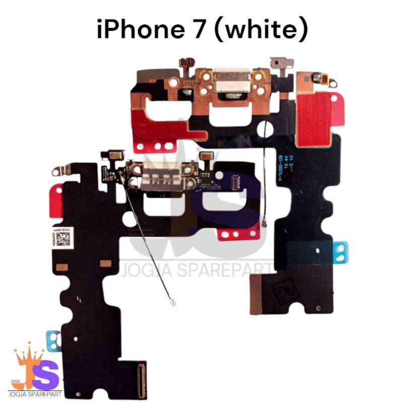 fleksibel konektor charger / papan konektor cas iPhone 7 (white) original