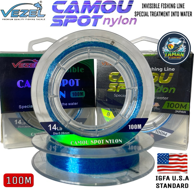 Senar Pancing Vezel CAMPU SPOT NYLON 100Meter