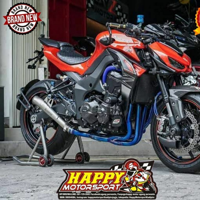 Header KENDMOTO fullsystem titanium blue for kawasaki Z1000 sugomy