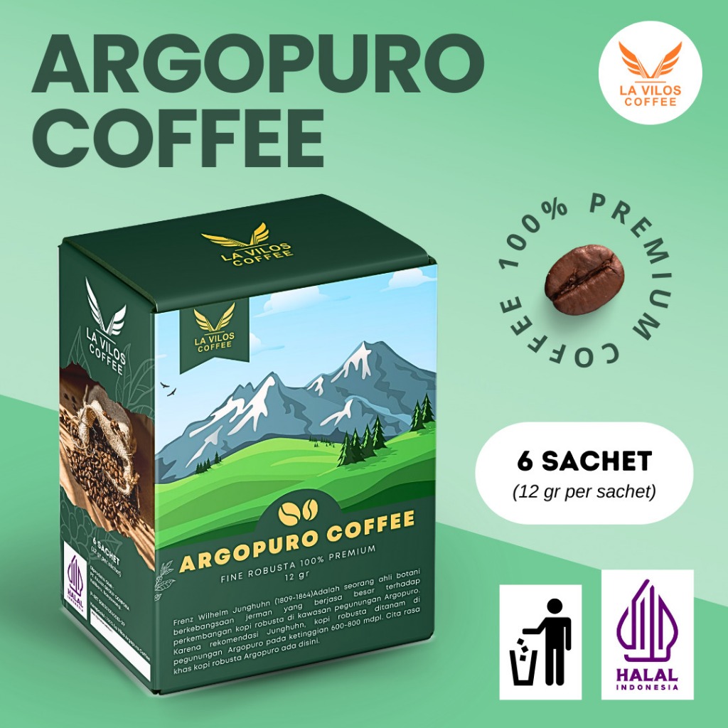 

Drip Coffee - Argopuro Coffee Robusta @12 gr