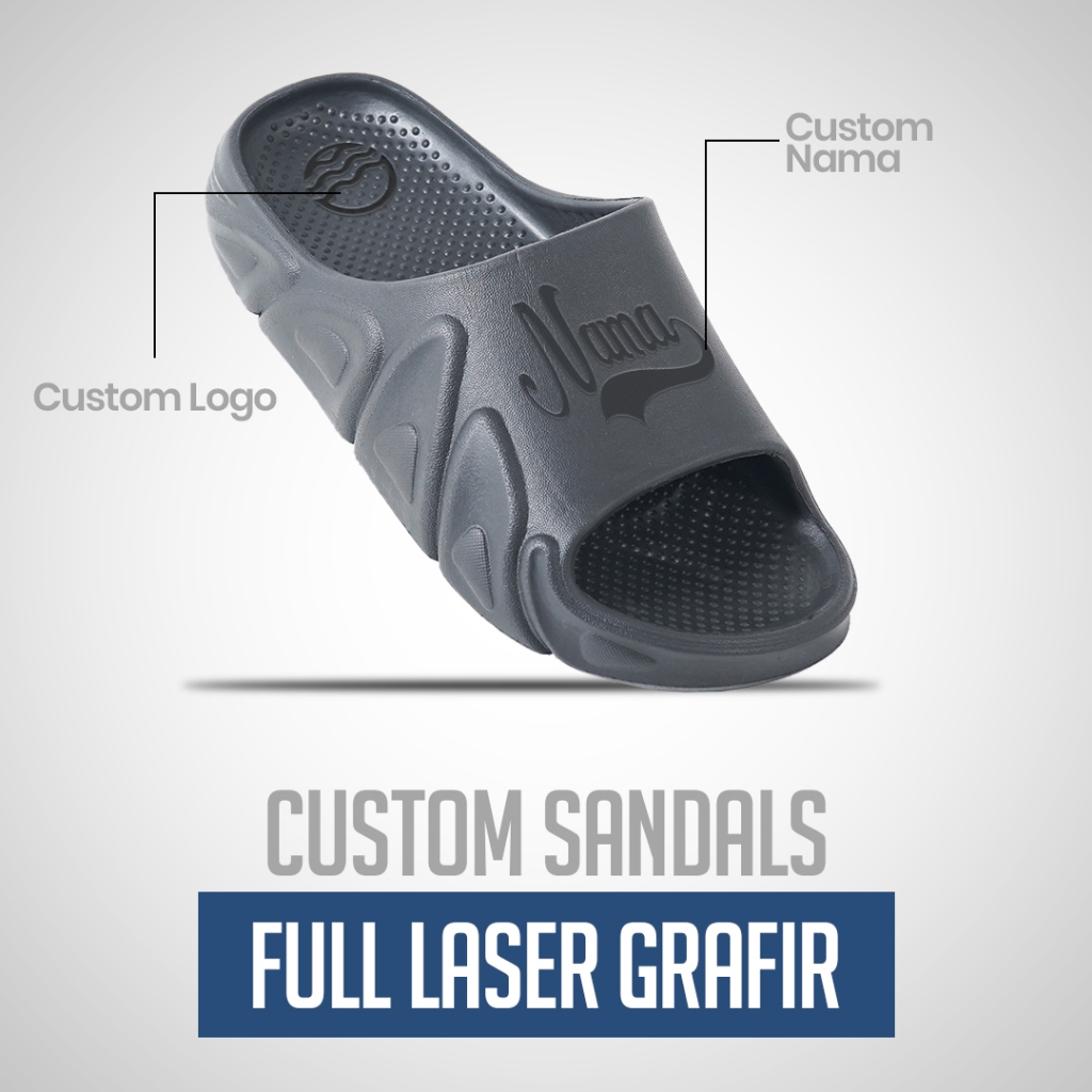 Ohio * Sandal Slide Unisex Custom I Sandal Slop Pria Wanita Custom l Sandal Slide Pria Casual I Send